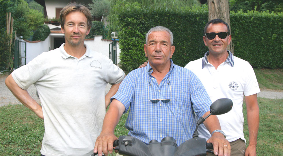 Da sinistra: Daniele, Paolo e Davide Piccaluga