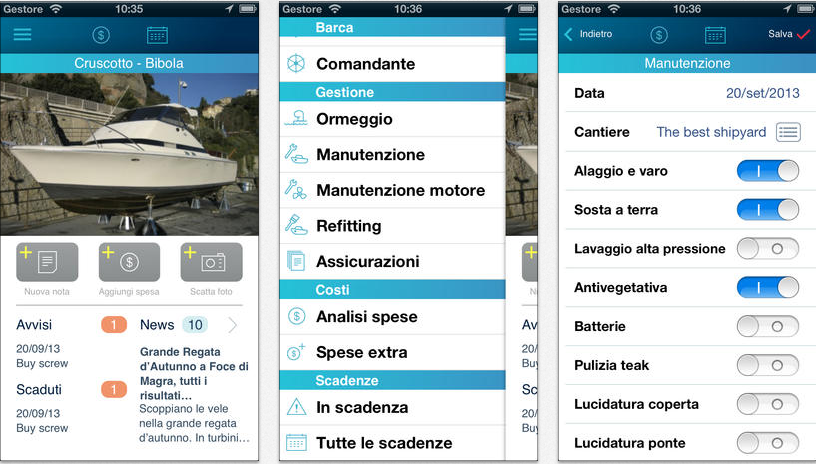 Boatnote, l’app che amministra la barca via smartphone