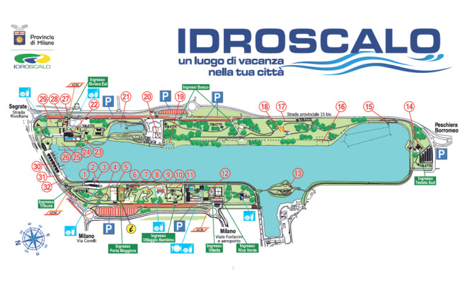 Aquabike - Idroscalo mappa