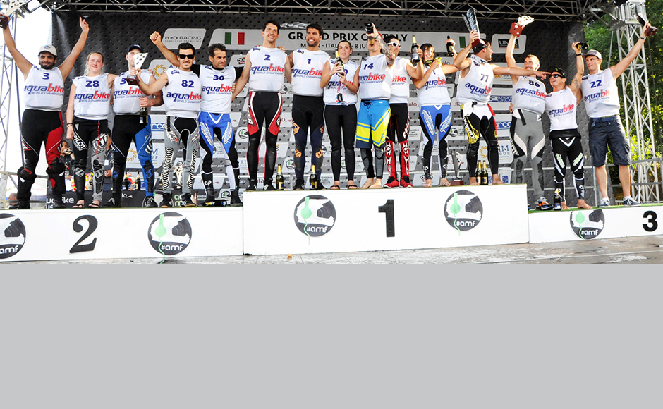 Il Mondiale Aquabike finisce con un italiano sul podio, Valerio Calderoni