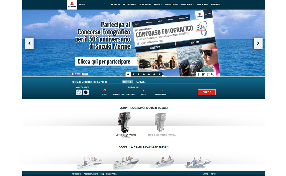 Debutta sul web il nuovo portale ufficiale Suzuki Marine