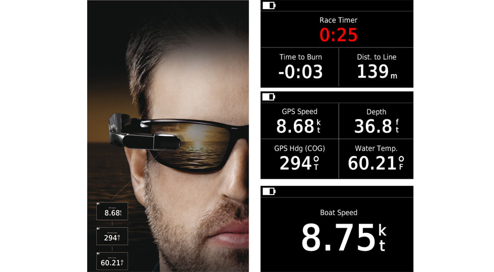 Garmin Nautix, e i dati di navigazione li hai... sugli occhiali