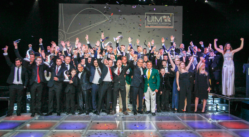 UIM Awards Giving Ceremony, la motonautica festeggia i suoi campioni