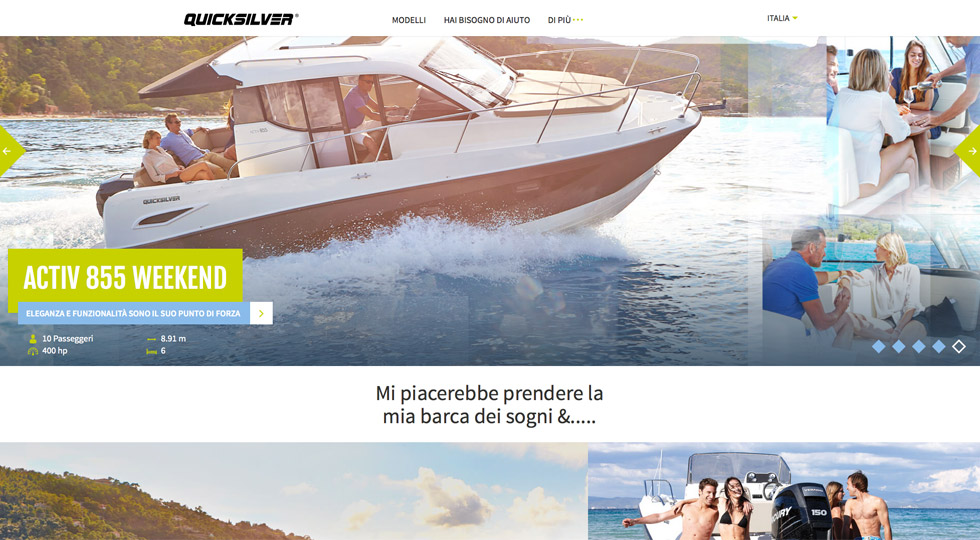 Quicksilver online, ecco il nuovo sito