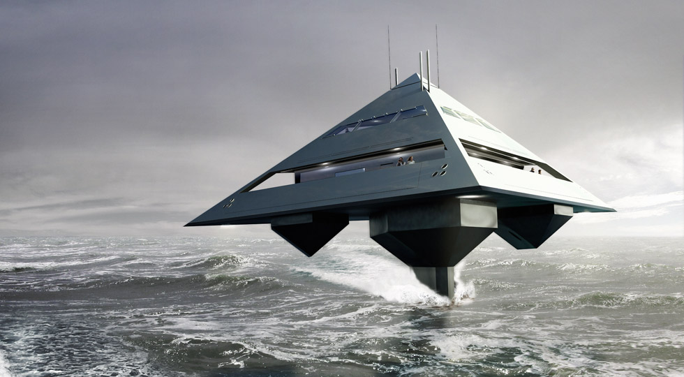 Tetrahedron Super Yacht: volare sul mare si può… forse