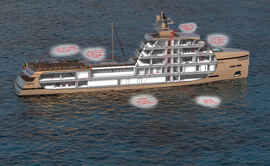 Svelati i dettagli del Rosetti Superyachts 85m supply vessel: non è un supply vessel