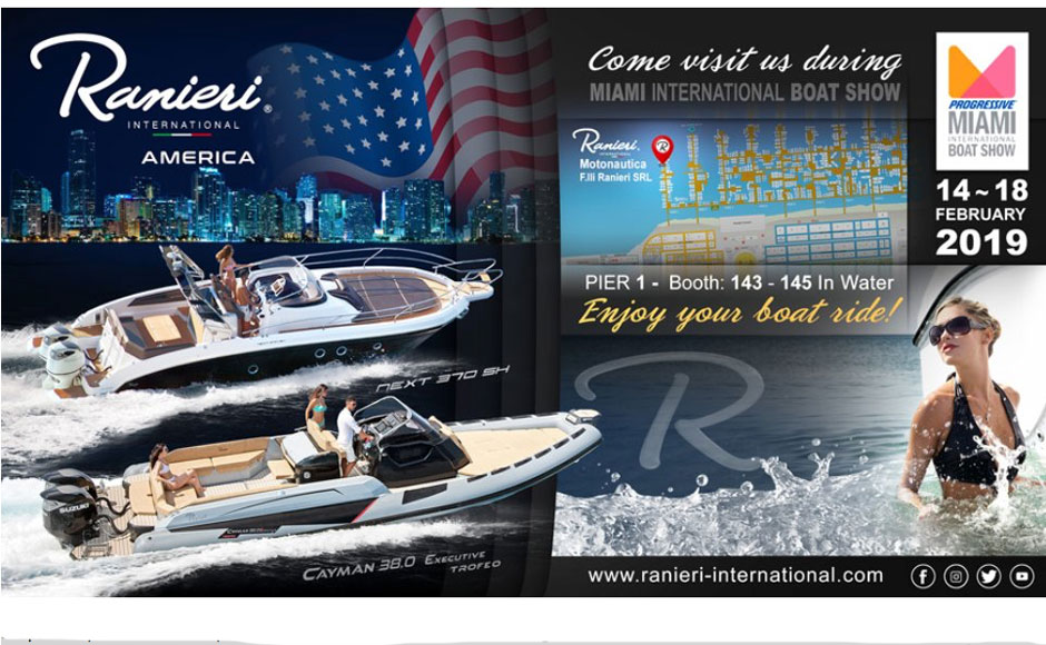 Nasce Ranieri International America per lo sbarco al Miami International Boat Show