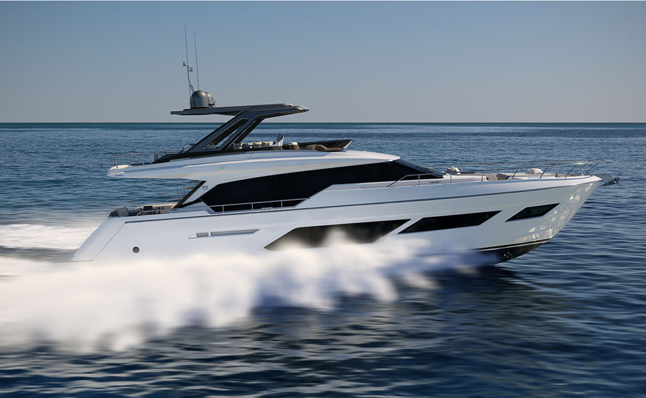 Ferretti Yachts 720, tutto il confort di una grande tradizione