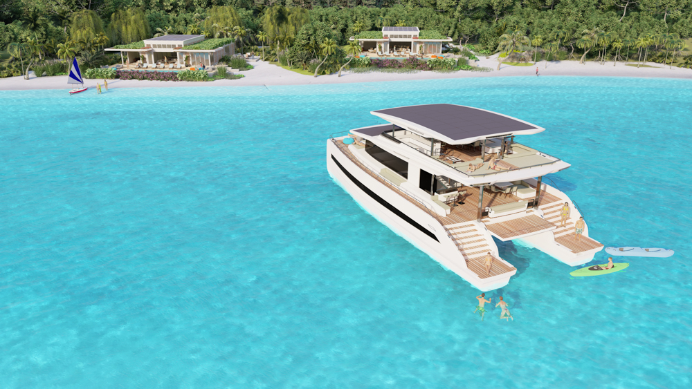 silent resort bahamas catamarano elettrico
