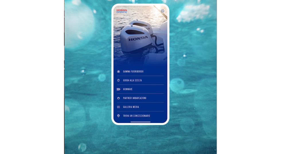 Tutto il mondo di Honda Marine in un'app facile e intuitiva