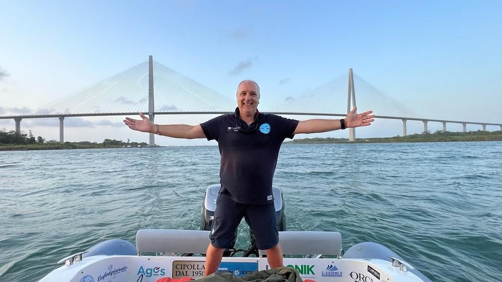 Sergio Davì conquista il Pacifico in gommone! Una nuova impresa nel raid da Palermo a Los Angeles