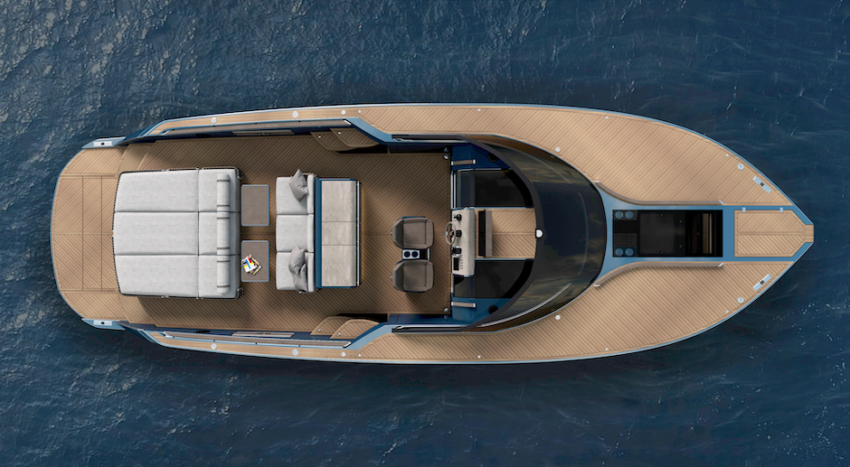 Nerea Yacht NY40 Pozzetto visto dall'alto.