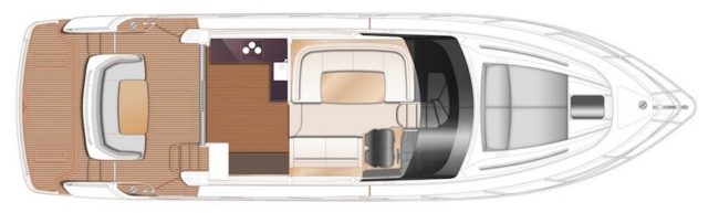 Princess F50 - Layout ponte principale