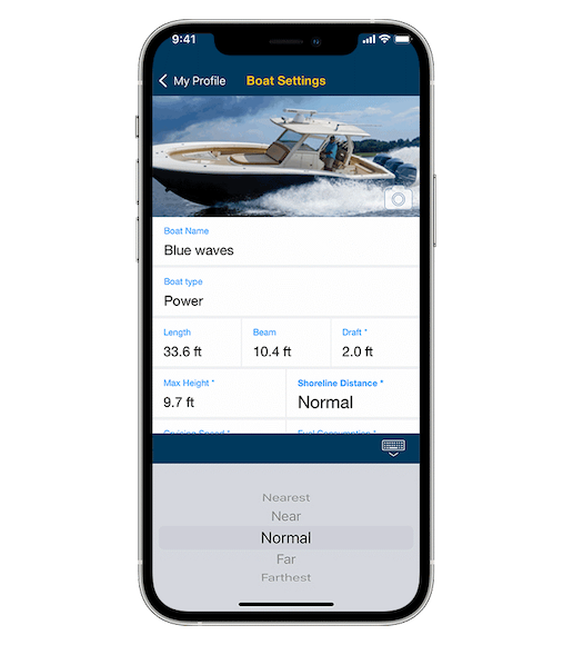 Garmin Auto Guidance+ per l'app Boating di Navionics.