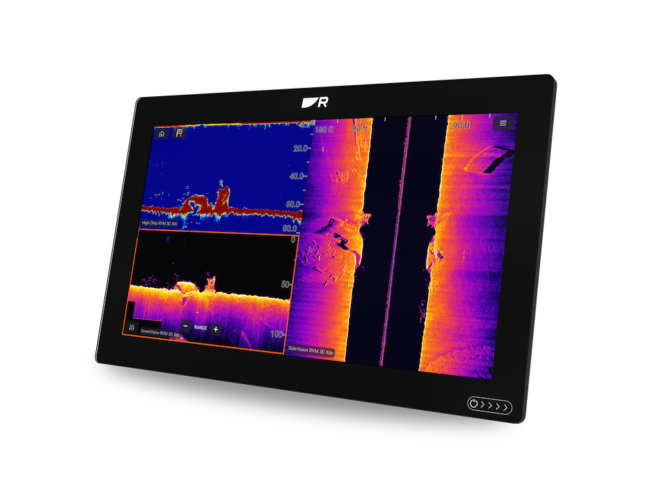 Visione Real Vision Max su chartplotter Raymarine Axiom2 Pro.