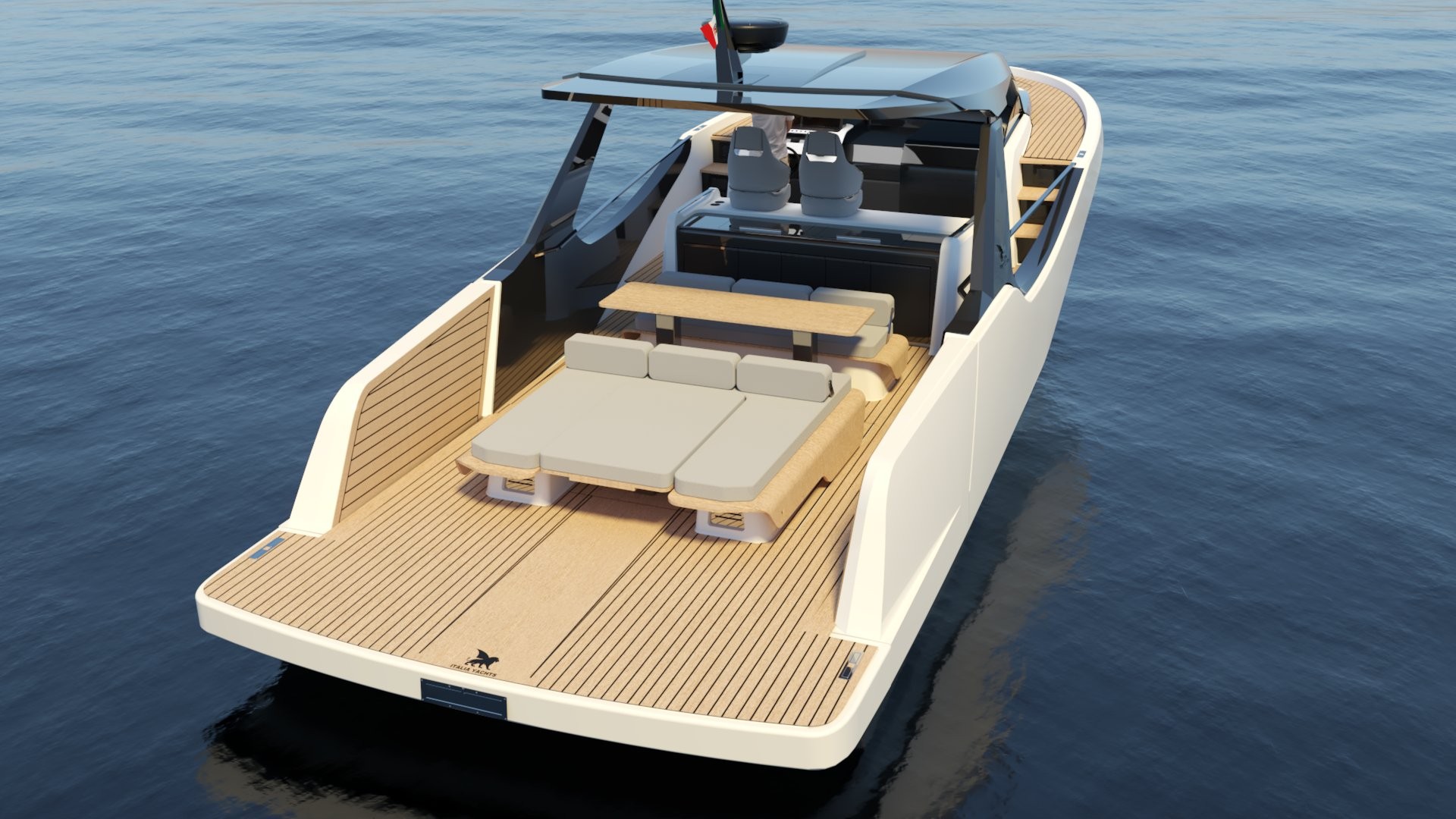 Render Italia Yacht IY 43 Veloce.