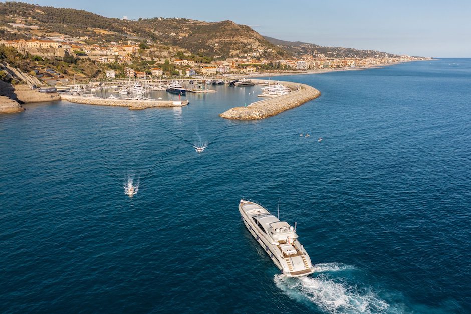 Porto di Cala del Forte a Ventimiglia, sede dell'evento Toys & Tenders 2023.