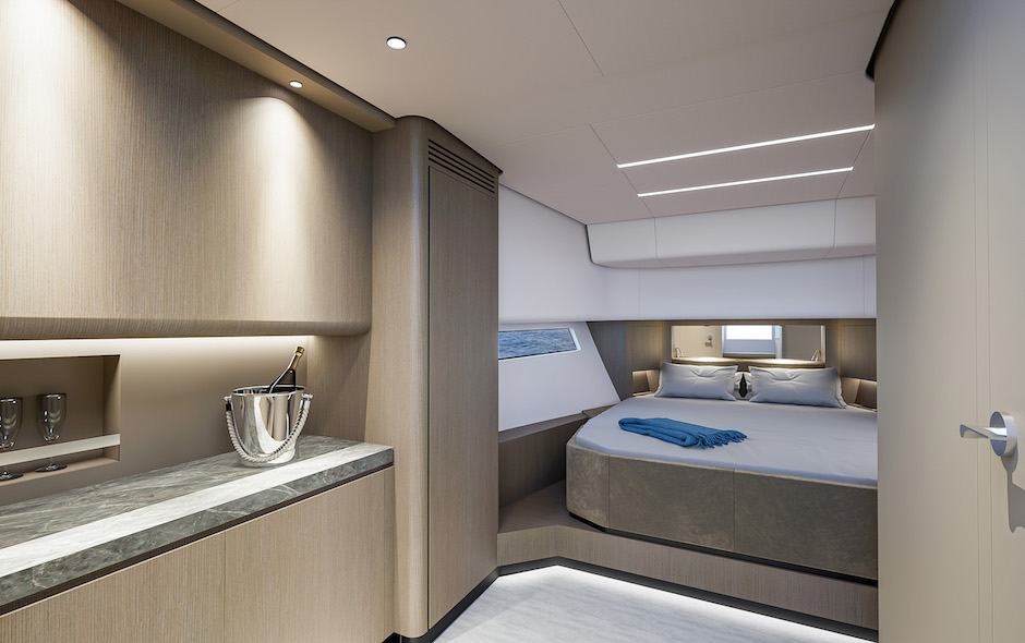 Cabina di prua del Rio Daytona 45.