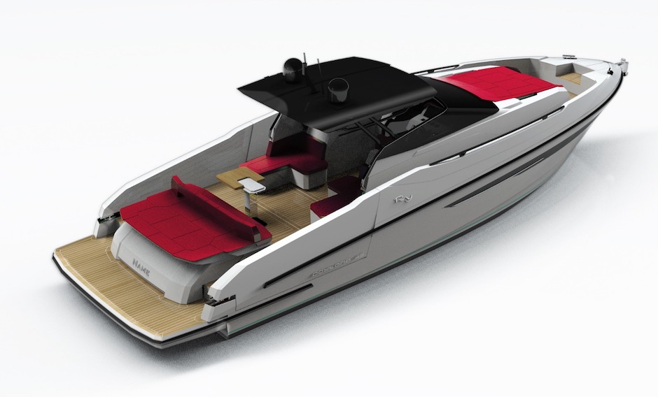 Rio Daytona 45 render vista dall'alto.
