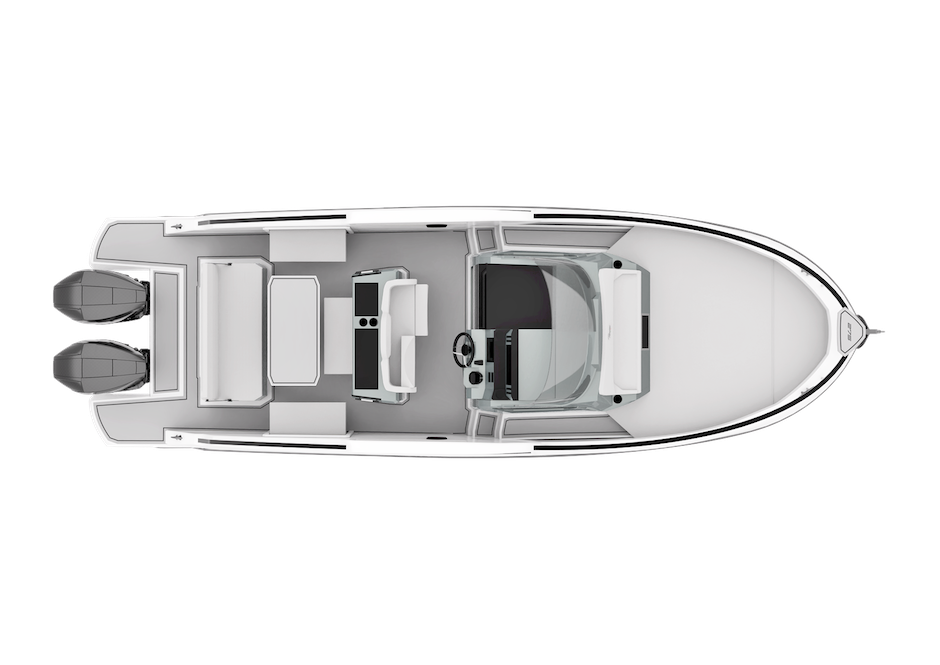 Ranieri Next 275 LX - Layout ponte di coperta.