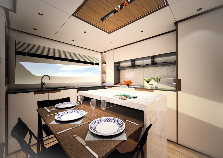 Apreamare Maestro 88, render cucina.