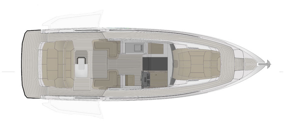 Rio Le Mans 45 - Layout ponte di coperta.