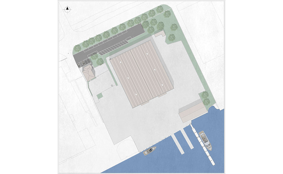 Planimetria del nuovo centro assistenza Cranchi a Olbia.