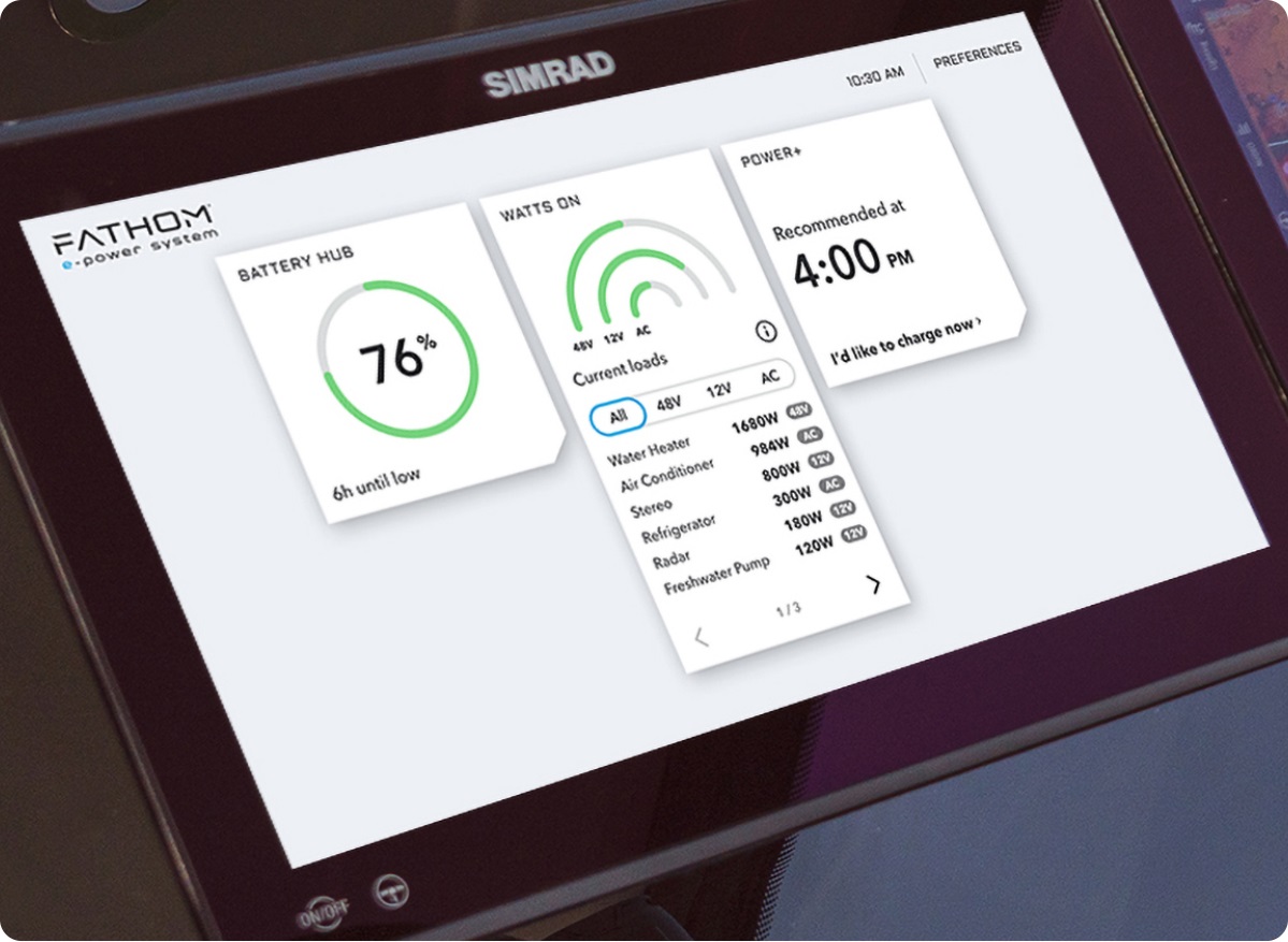 Display Fathom e-Power System.