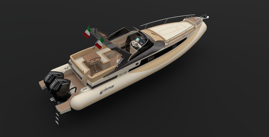 Solemar SE33 - Render gommone esterno.