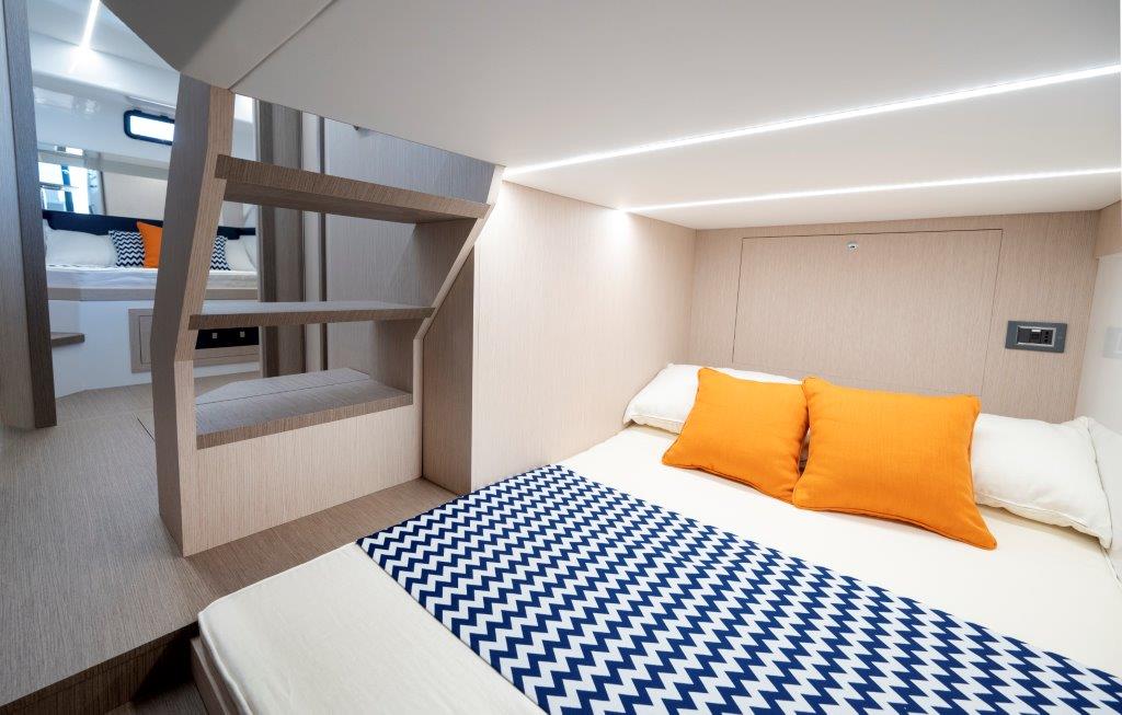 Seconda cabina ospiti del Apreamare Gozzo 38 Cabin.