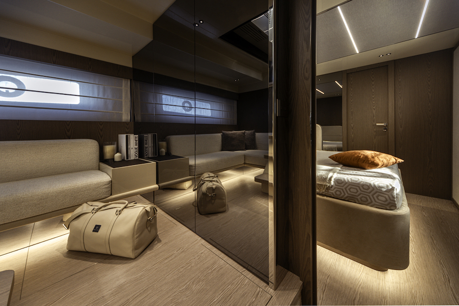 Zona living sottocoperta.