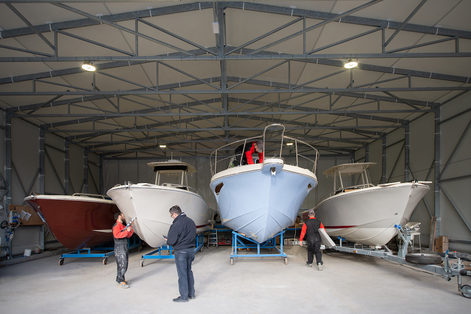 Tuccoli Marine fase produzione barche.