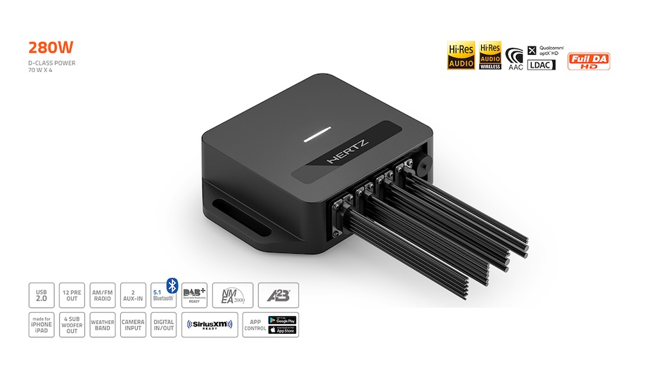Lo strumento non lo vedi, ma c'è e lo senti in alta risoluzione: ecco l'unità sorgente audio a scomparsa Capri HBB di Hertz Marine