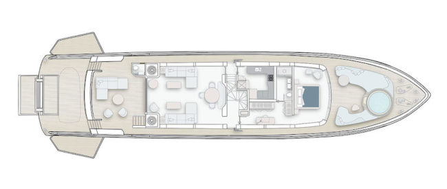 Layout ponte principale del Sirena 118.