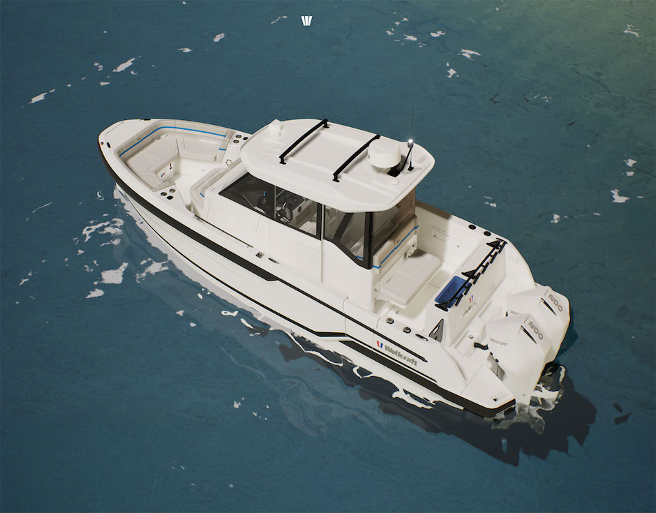 Wellcraft Explorer col pozzetto in versione Barracuda.
