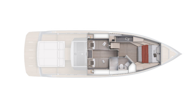 Layout sottocoperta standard.
