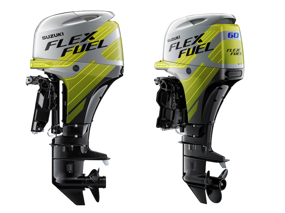 Da Suzuki il concept di un fuoribordo a carburante con componente alcolica