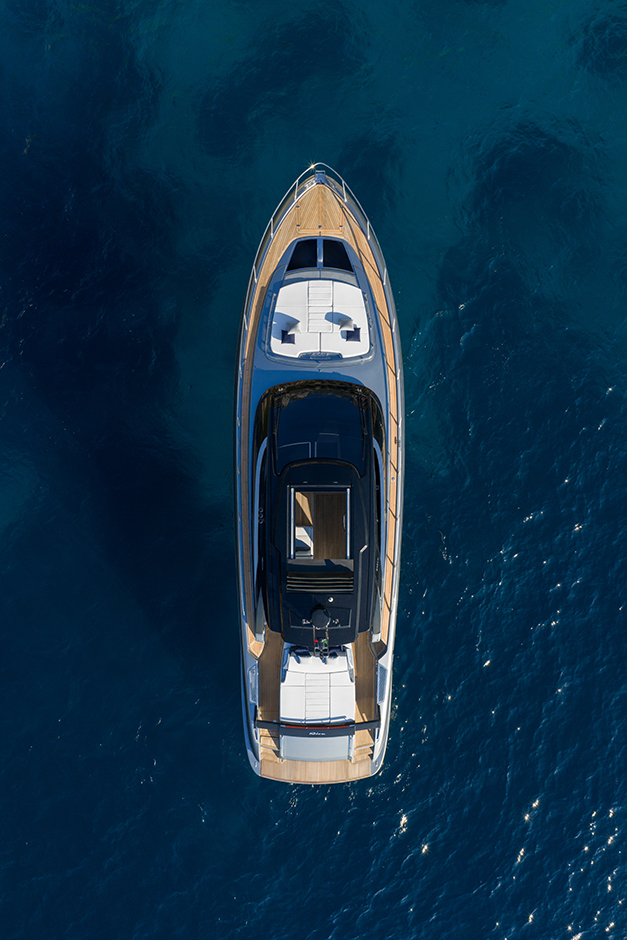 Vista dall'alto del Riva 58 Capri.