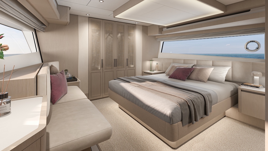 Cabina armatoriale del Prestige F6.7