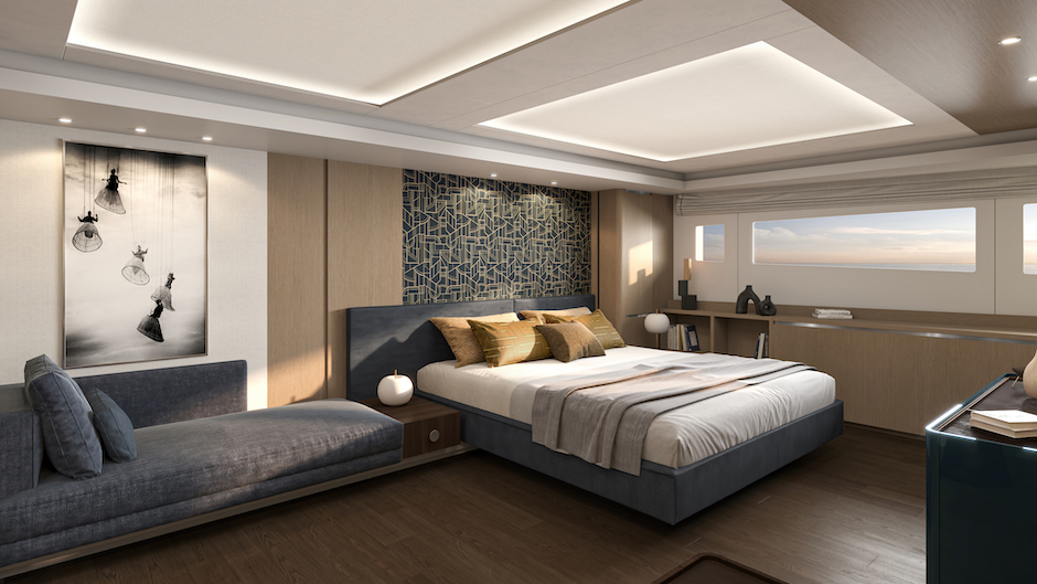 Cabina armatoriale del Prestige M8 Evo.