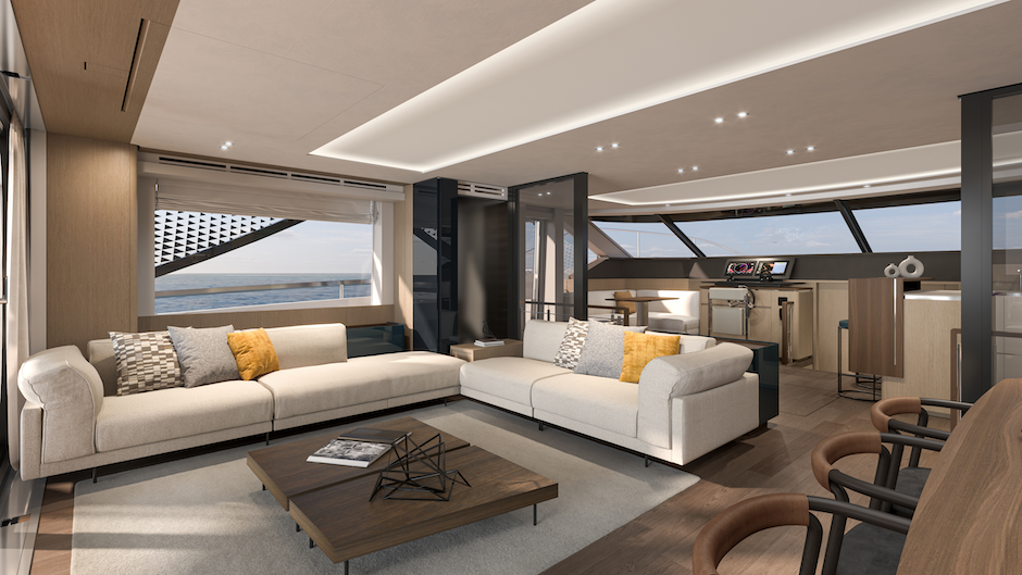 Salone del Prestige M8 Evo.