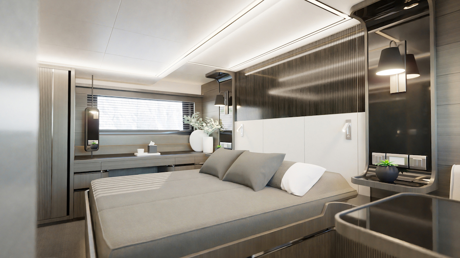 Cabina armatoriale del Pearl 63.
