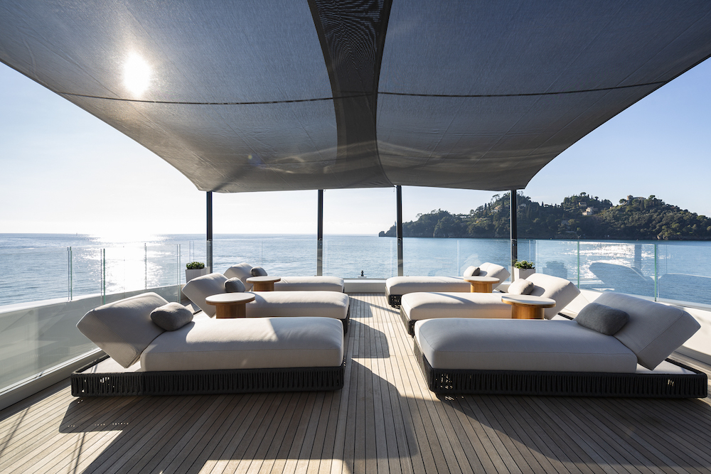 Sun area sull'upper deck.