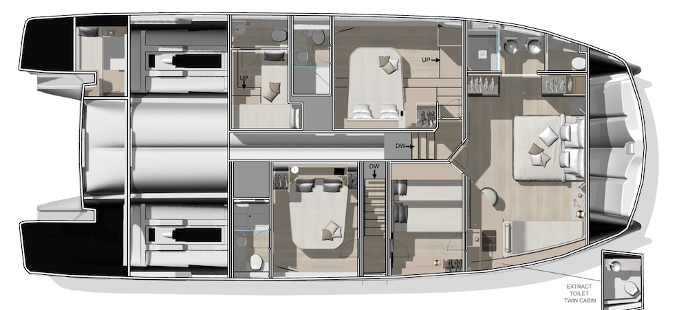 Layout sottocoperta.