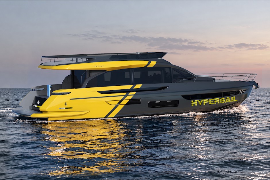 Azimut Fly 72 per Ferrari Hypersail: la personalizzazione esce dall'estetica ed entra nell'alta ingegneria