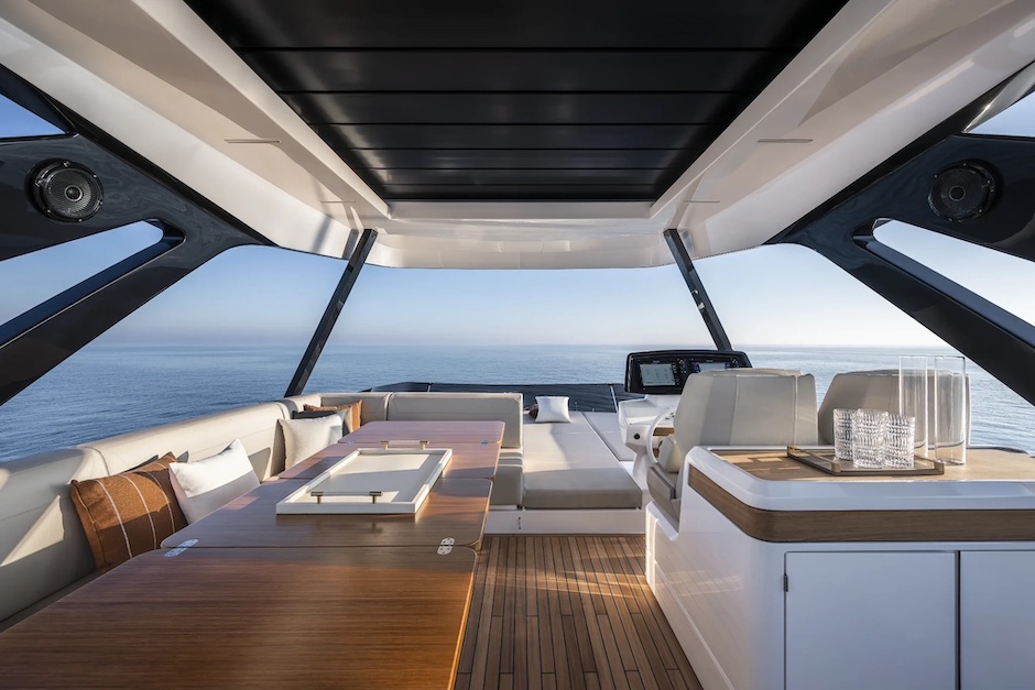 Flying bridge.